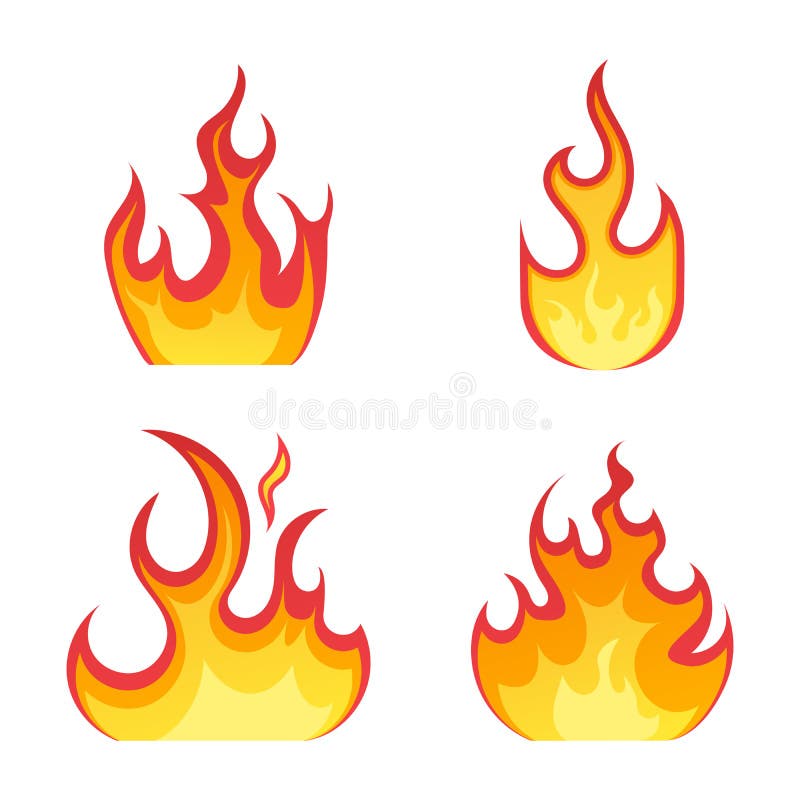 Bordas do quadro de chamas de fogo dos desenhos animados borda de