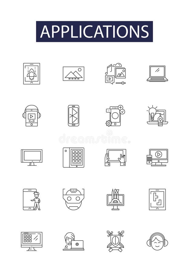 Conjunto De ícones De Aparelhos Eletrônicos E Monitor Incluem