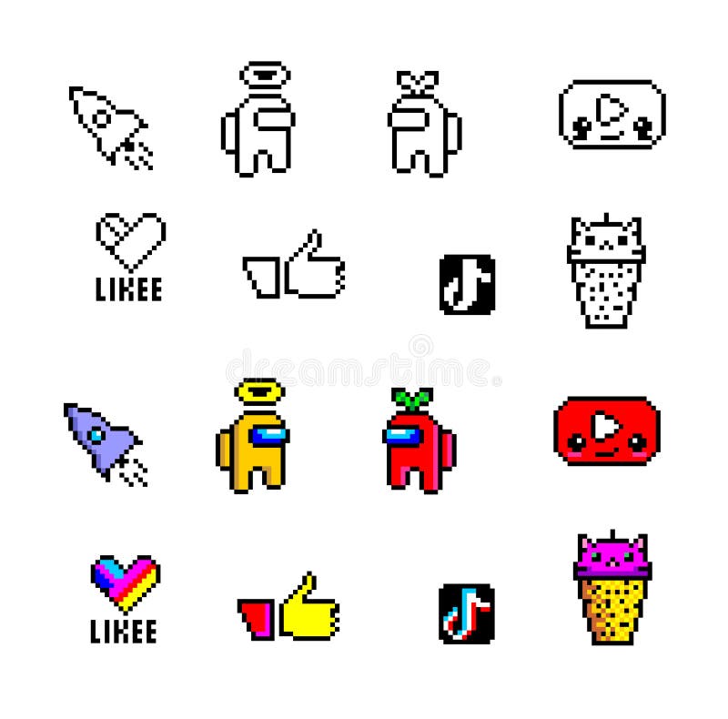 Celular de pixel art com ícone de vetor de ícone de música para jogo de 8  bits em fundo branco