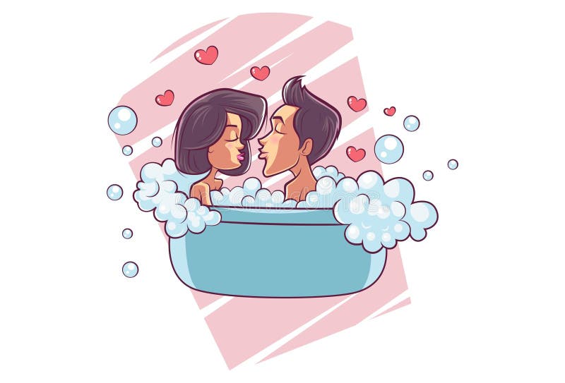 Вместе купается в ванне