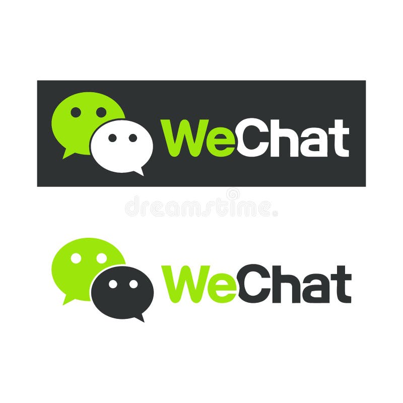 Логотип Wechat, символ Цвет комментариев значка сети Иллюстрация вектора зн...