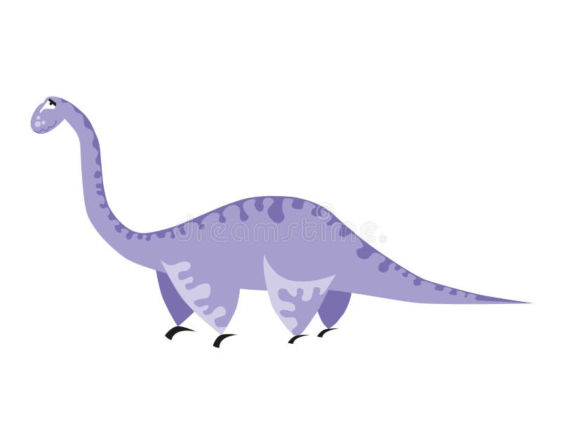 Cute Light Purple Dinosaur. Cartoon Dino. Vector Illustration. Brachiosaurus Stock Vector - Illustration of drawing, nature: 141738638 Cute Light Purple Dinosaur. Cartoon Dino. Vector Illustration. Brachiosaurus Stock Vector - Illustration of drawing, nature: 141738638