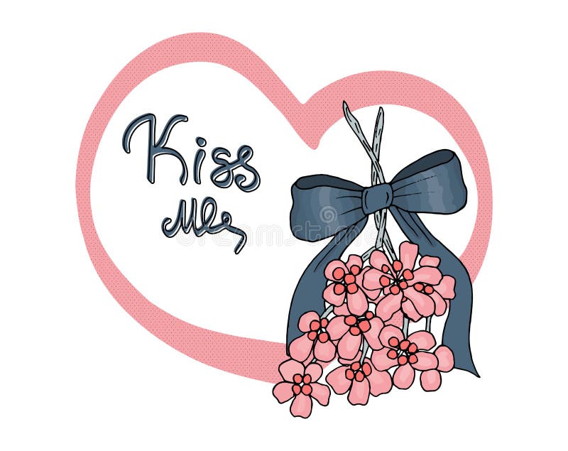Kiss me under the mistletoe. 