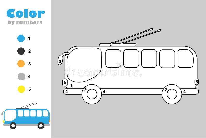 Desenho do ônibus escolar. jogo de papel de educação para crianças