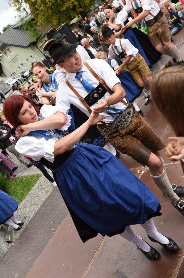 Ublic Performance of a Traditional Austrian Folk Dance at the Farmers ...