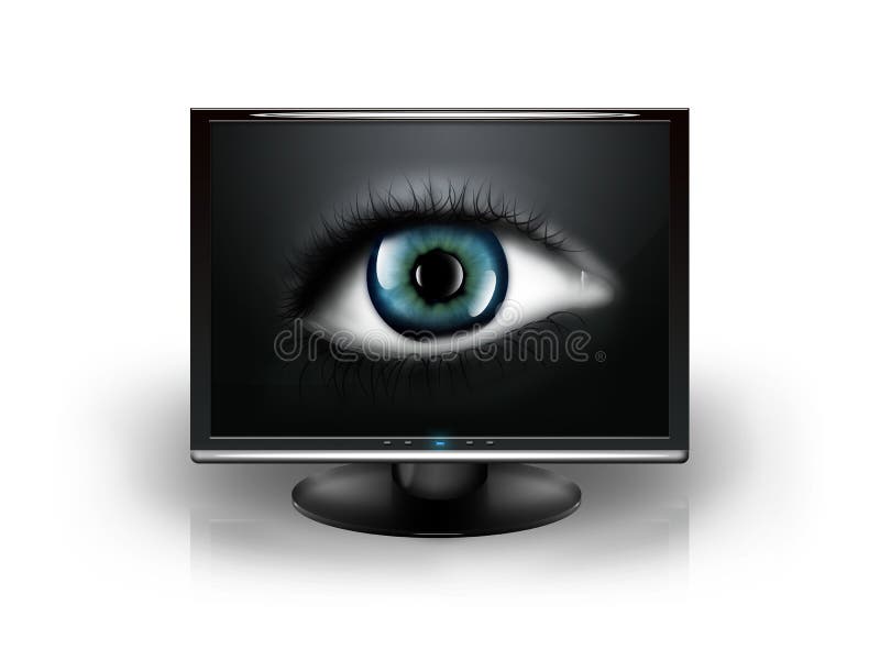 Включи глаз экрана. Монитор с глазами. Компьютер с глазами. Монитор компьютера и глаза. Монитор компьютера с глазками.