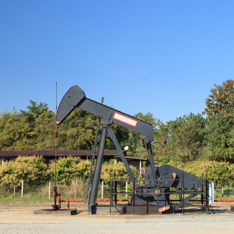 Öl-Pumpe Jack (Sauger Rod Beam) Stockbild - Bild von industrie