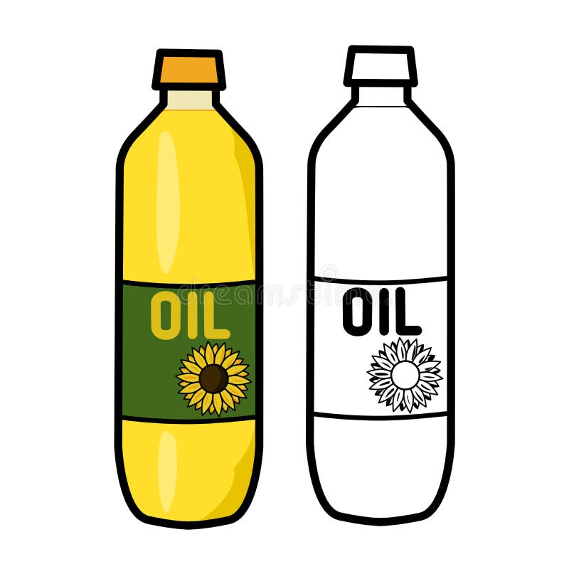 minimalistisch wesentlich Öl Flasche isoliert Illustration
