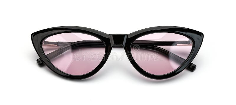 γυαλιά ηλίου ρετρό απομονωμένο λευκό φόντο. γυαλιά έλξης καλοκαίρι γυναίκα  αξεσουάρ μαύρο χρώμα. προβολή επάνω Στοκ Εικόνες - εικόνα από bazaars,  accidence: 186410796