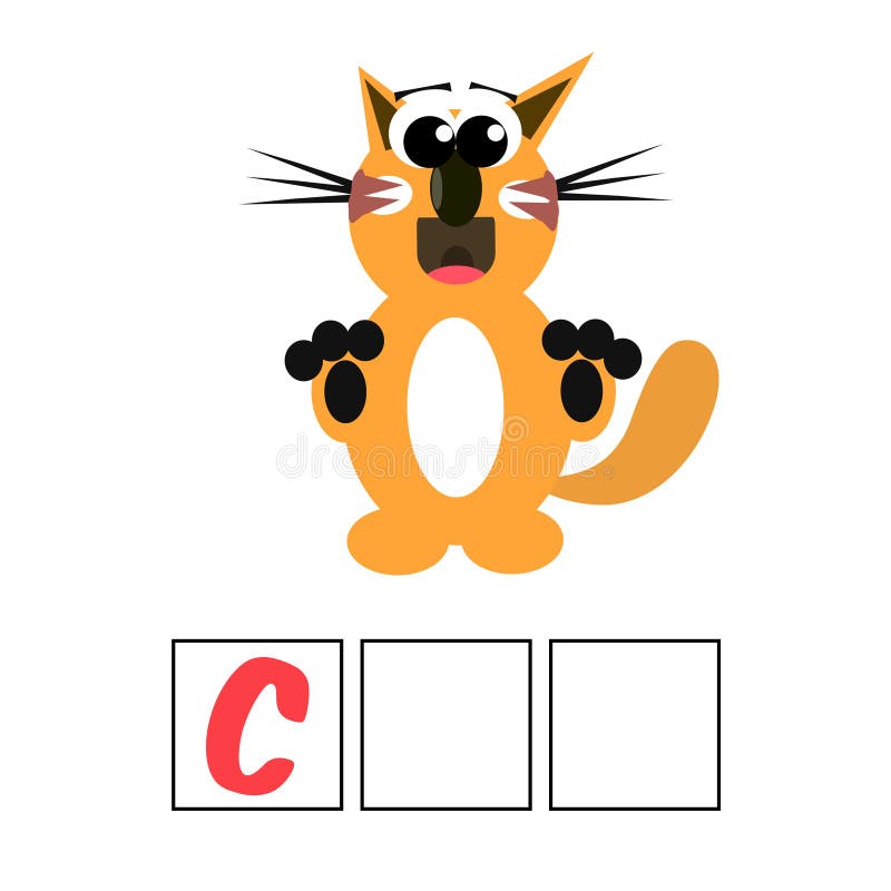 Η γάτα μαντεύει το γράμμα, μαθαίνει αφίσες, αλφάβητα γράμματα με αστεία  γάτα Απεικόνιση αποθεμάτων - εικονογραφία από rainbow, arroyos: 160378665