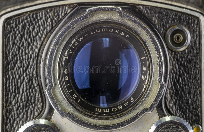 Παλιοί φακοί φωτογραφικής μηχανής Στοκ Εικόνα - εικόνα από : 170154493