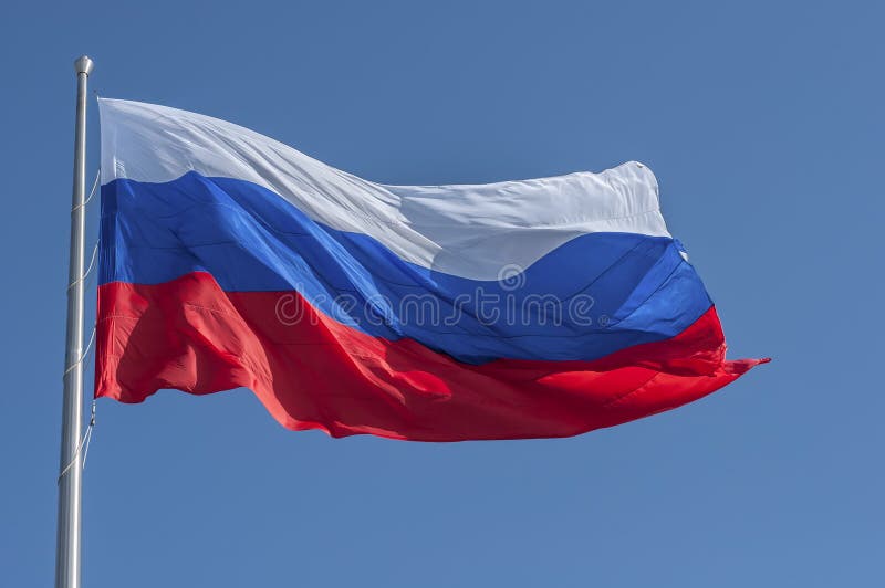 Ρωσική σημαία στοκ εικόνα. εικόνα από - 55626451