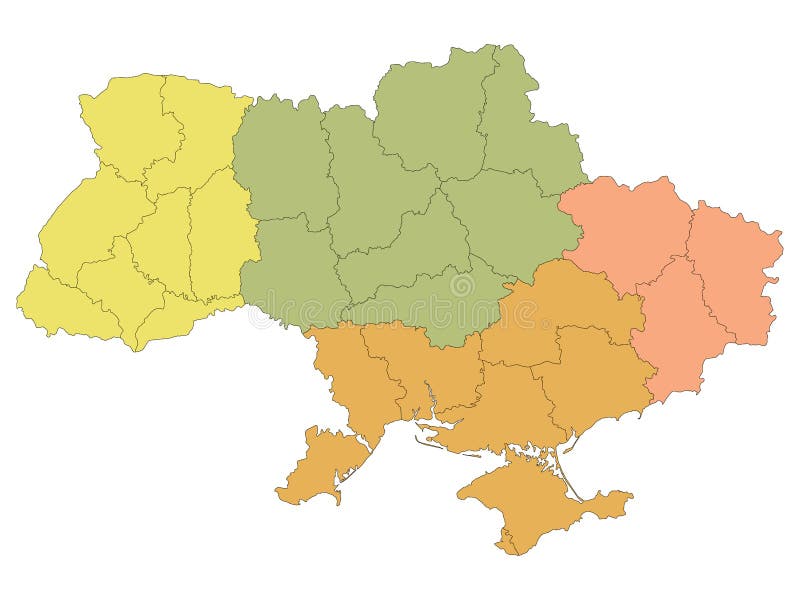 Ukraine regions. Карта Украины вектор. Территория Украины вектор. Карта России и Украины вектор. Ukraine Regions Map.