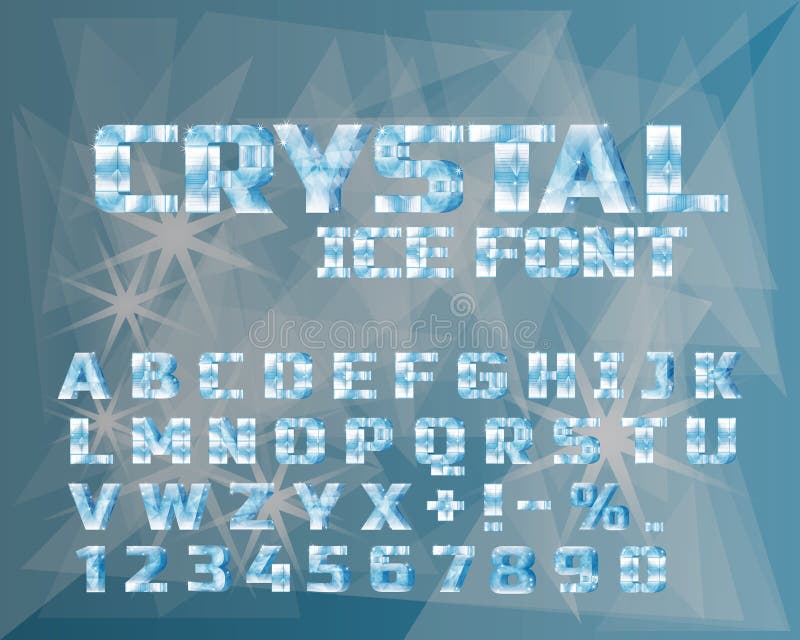 Ледяной шрифт. Кристаллический шрифт. Ледяные буквы. Шрифт из кристаллов.