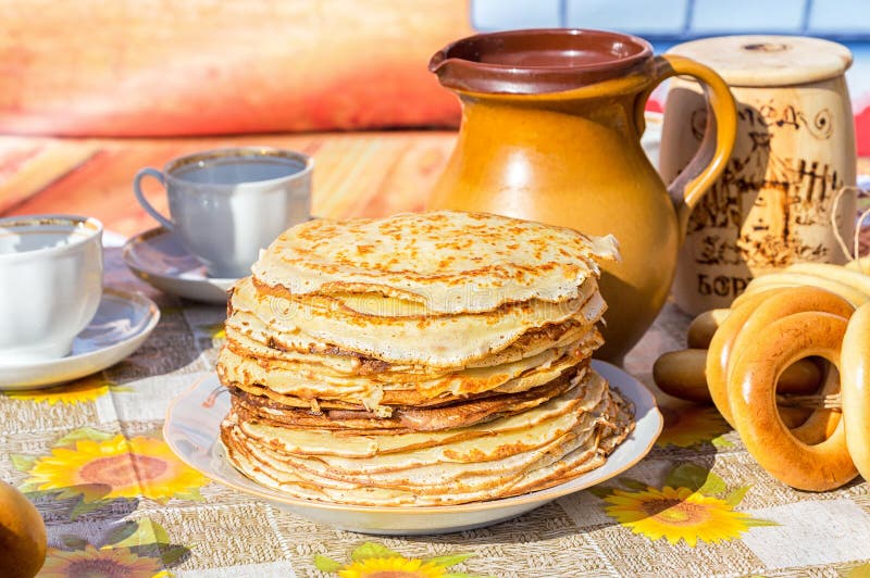 Масленица блины самовар