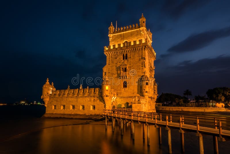 Башня Belem или Torre De Belem в Лиссабоне, Португалии ...