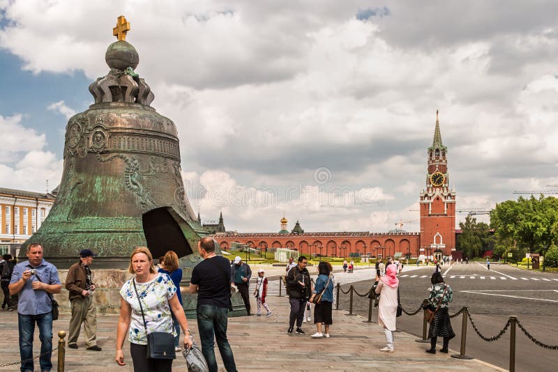 Красная площадь, Спасская башня, царь колокол