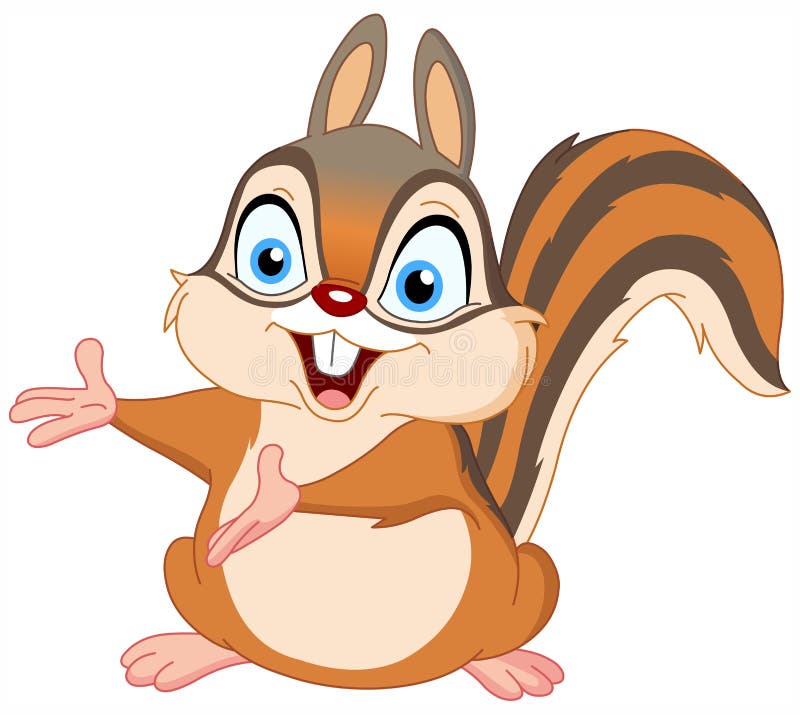 Рисунок бурундук мультяшный