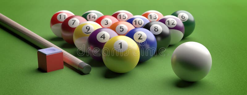 Пул номер 3. 3-Шар бильярд. Billiard Green Color.