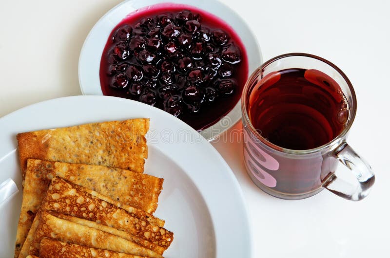 Картинки с блинчиками и вареньем с чаем и сгущенкой