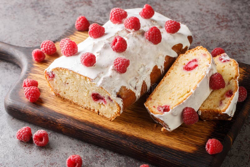 Raspberry Loaf Cake