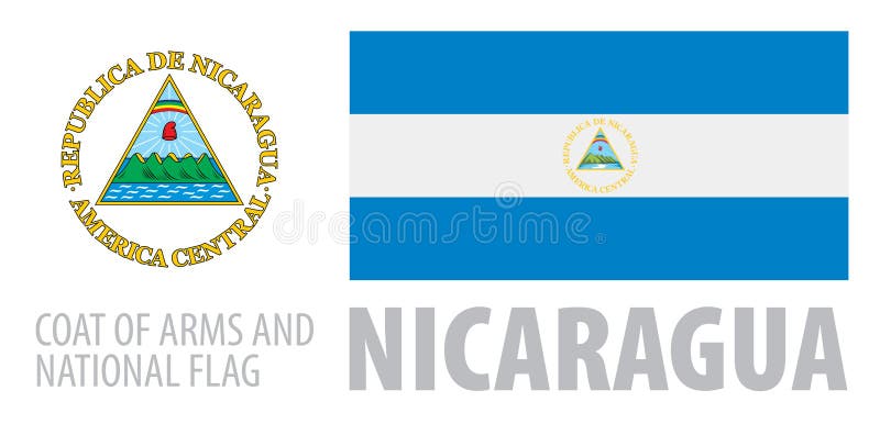 Флаг и герб никарагуа