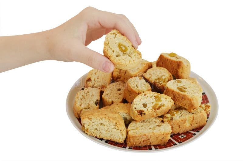Печенье в руке