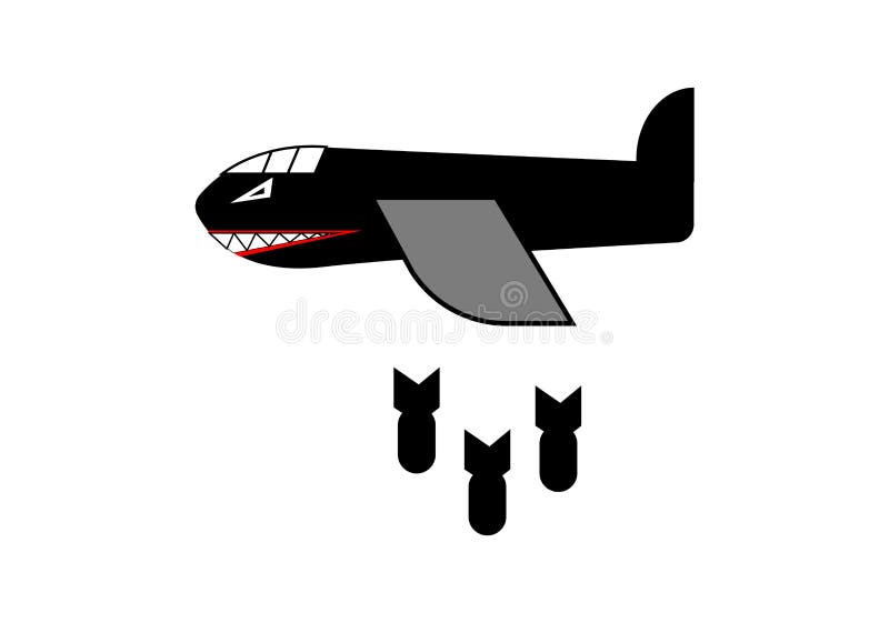 Рисунок на самолете акула