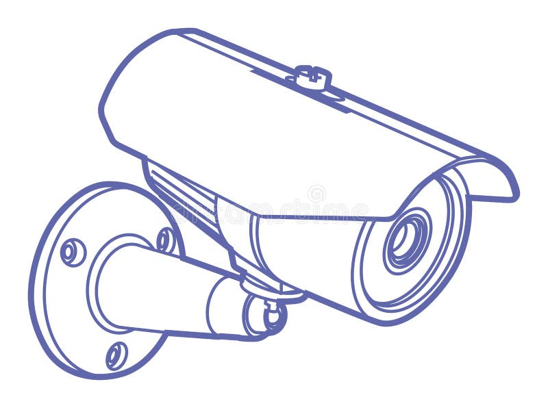 Рисунок видеокамеры наблюдения