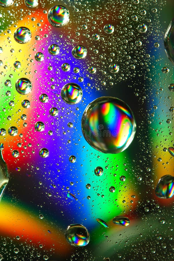 Радужная капля воды
