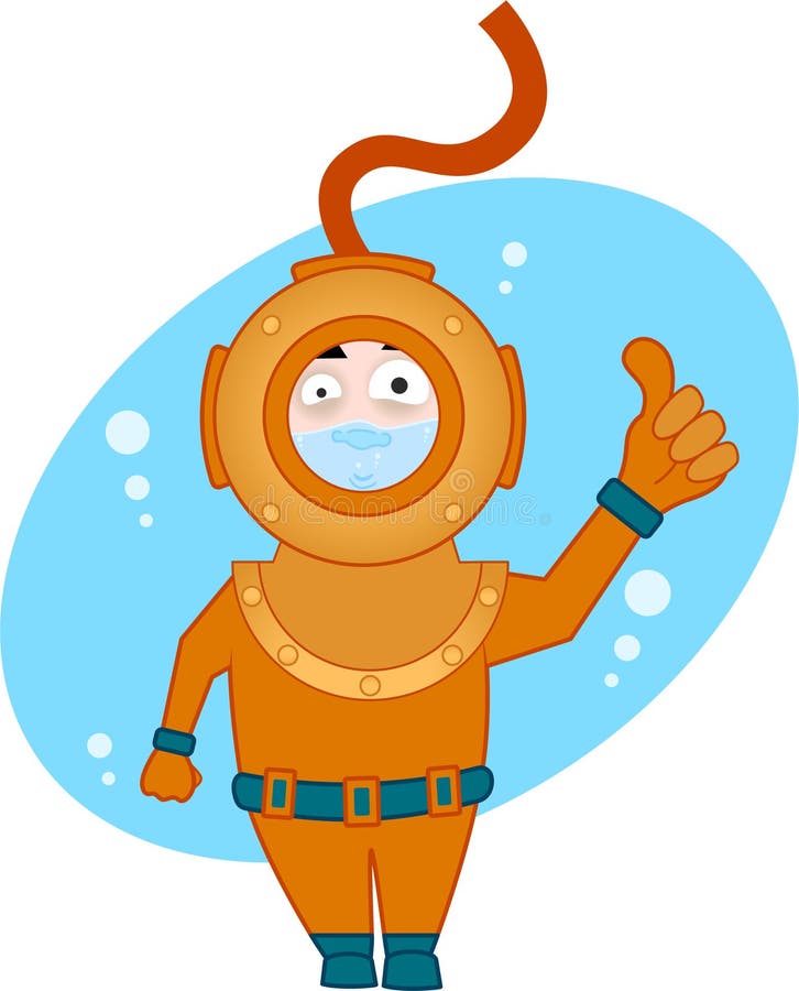 Водолаз рисунок для детей