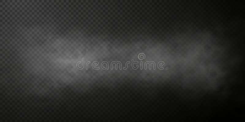 естественный дым или туман на черном прозрачном фоне. Иллюстрация штока -  иллюстрации насчитывающей конденсация, пыль: 216173569