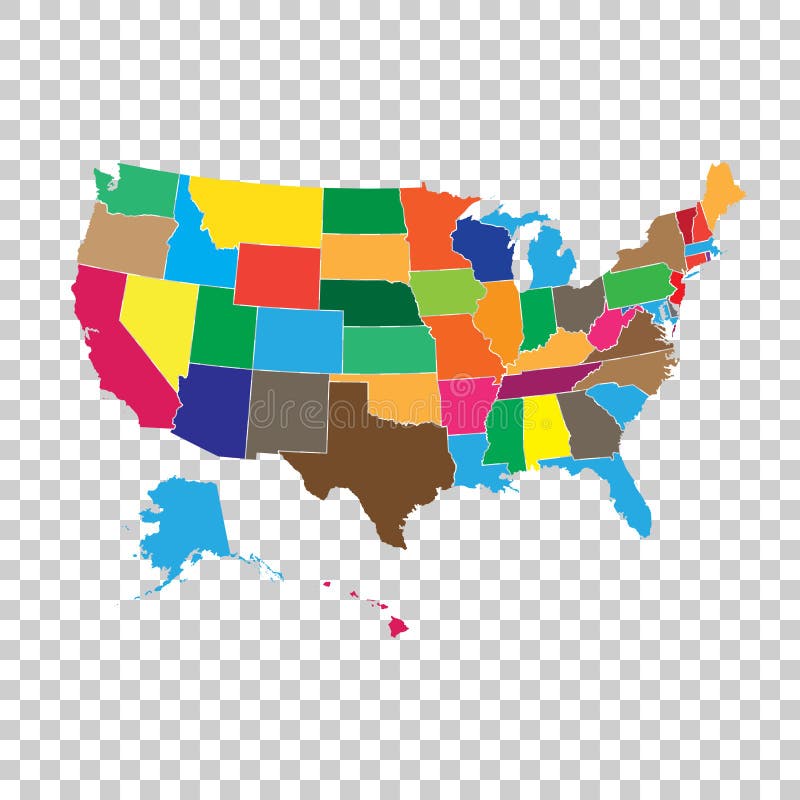 Карта америки вектор