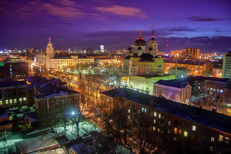 Покровский собор Воронеж зима