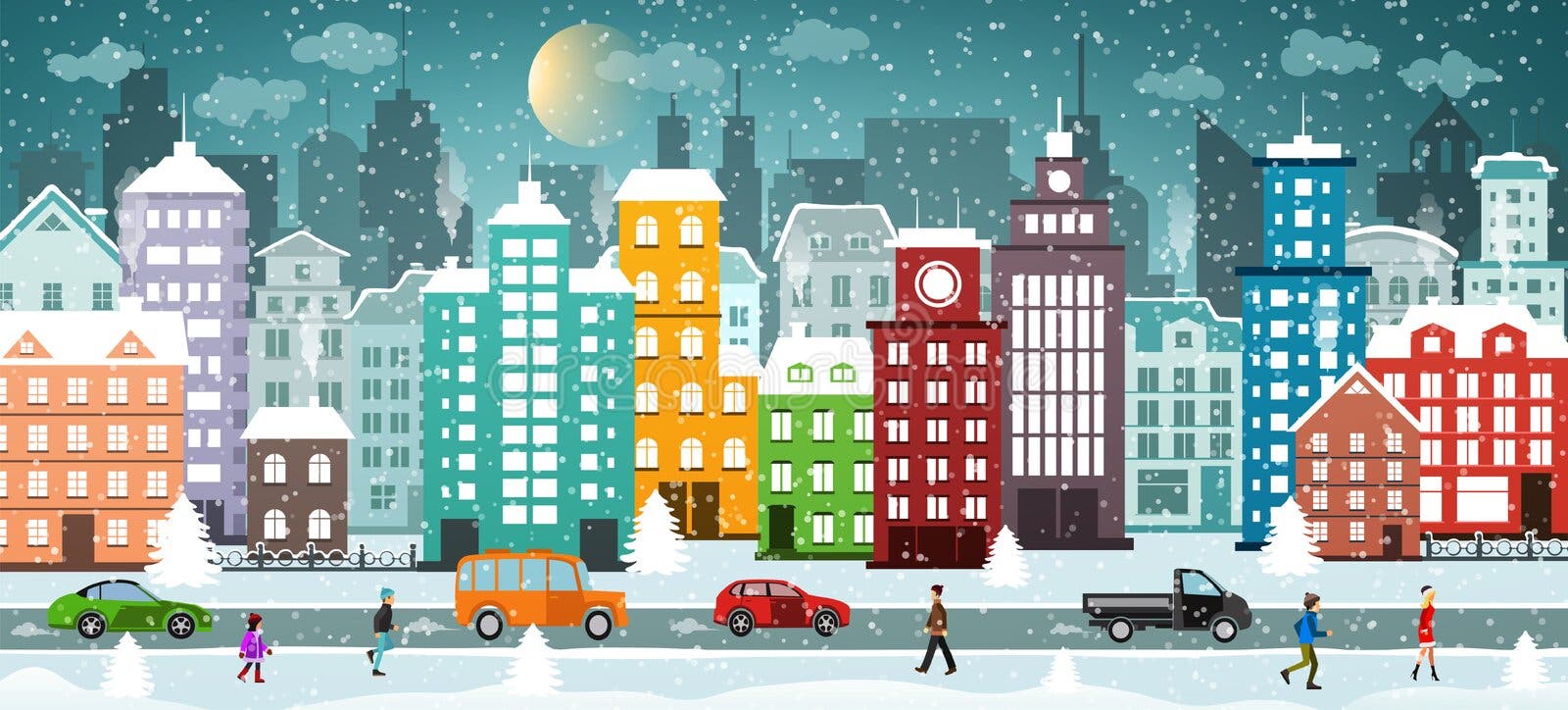 Городской проект зима в городе Stekloduv (Stekloduv) - Illustrations - Страница 4