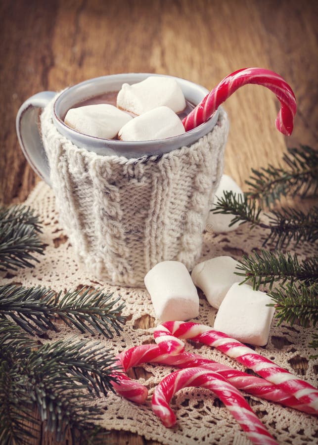 Новогодний кофе с зефирками