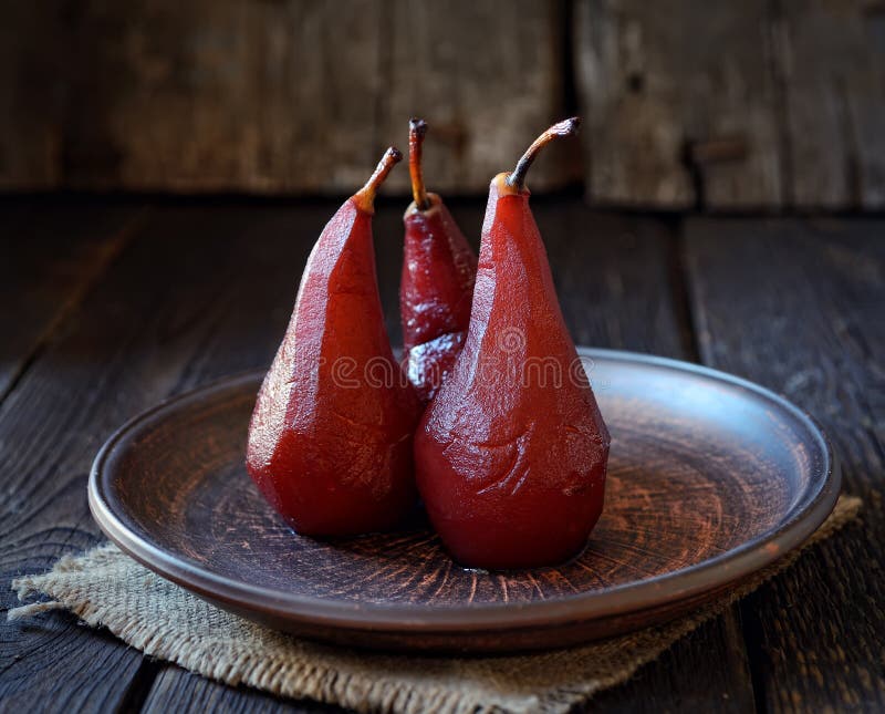 Dried Pear Abstract Blank for Poster, Signboard, Leaflet with a Central Composit
