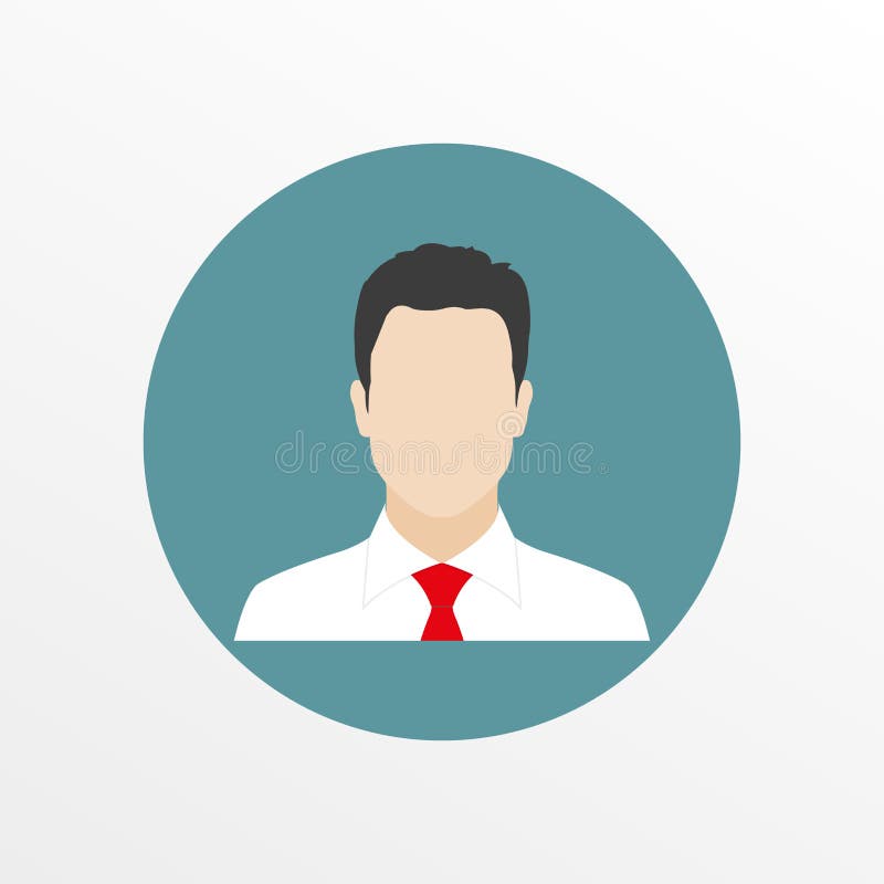 Man avatar icon flat Royalty Free Vector Image