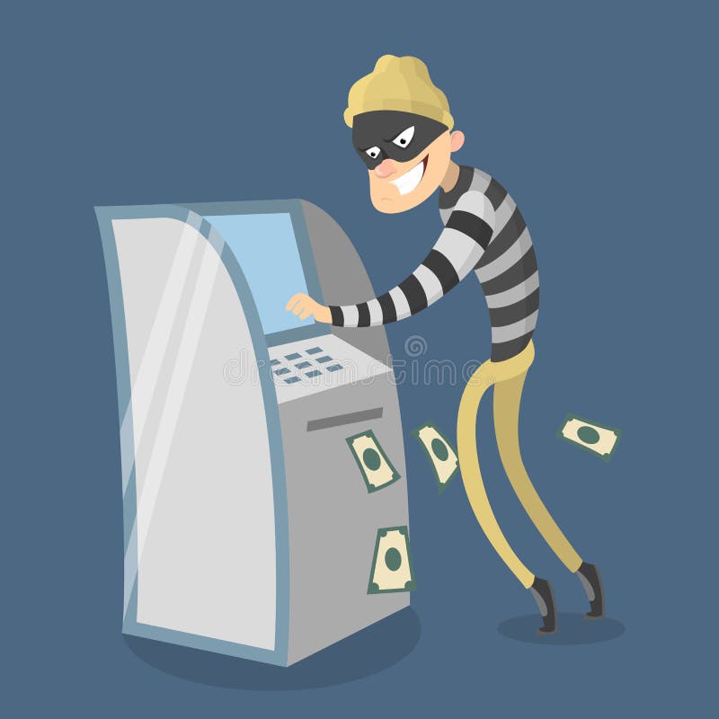 Кража карт. Кража карт картинка. Миньоны воруют деньги рисунки. ATM money Thief. Steal the bank