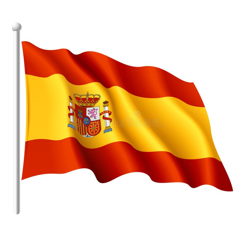 флаг Испания иллюстрация штока. иллюстрации насчитывающей ...