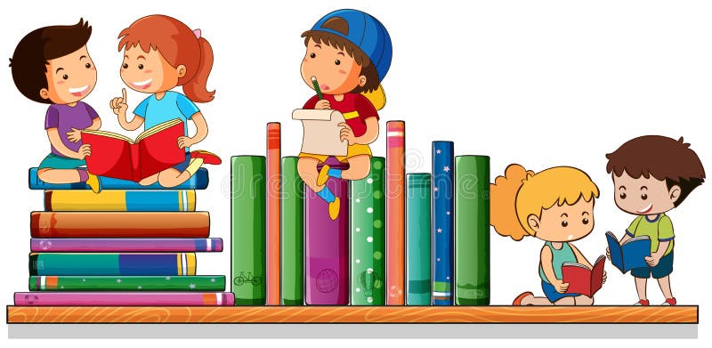 Фон с книгами для детей клипарт