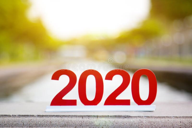 Цифры 2020 на прозрачном фоне