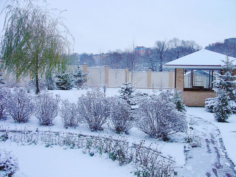 Частный Дом Зимой Фото