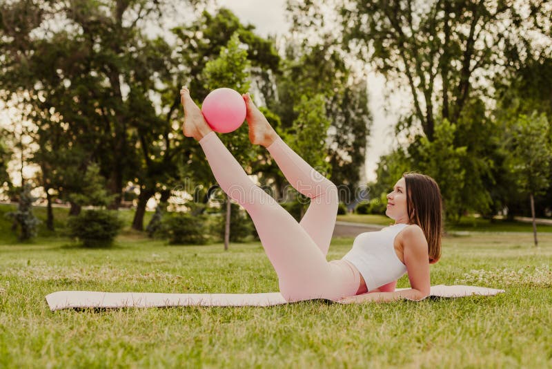 Pilates Ball Pink girl