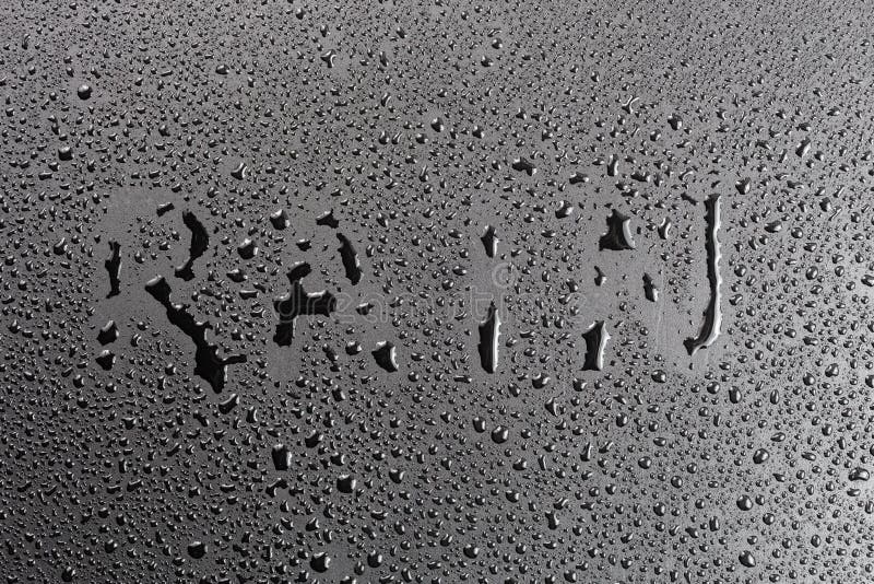 Rain handwriting.