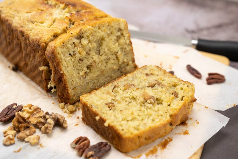 Банановый хлеб с грецкими орехами