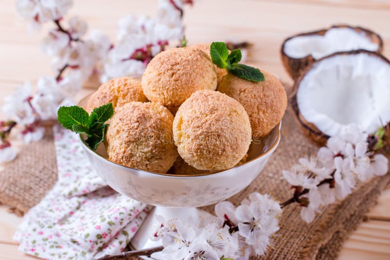 Постное кокосовое печенье