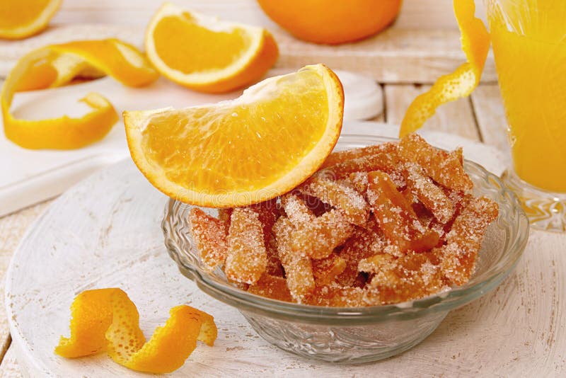 Десерт из апельсиновых корок