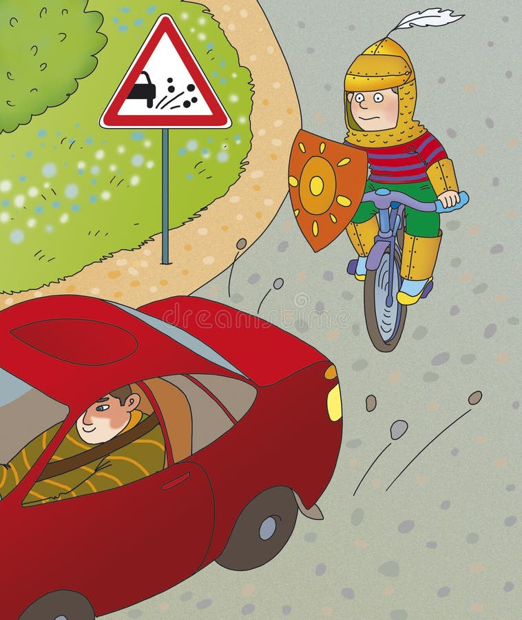 Дети на дороге опасность вектор.