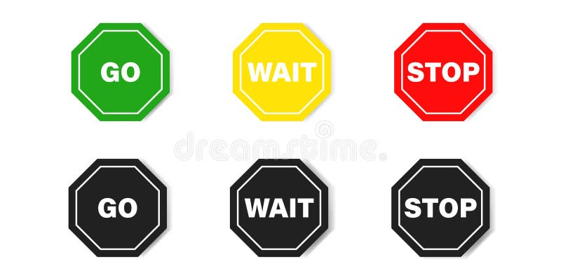 Дорожные знаки вектор на белом фоне. Stop wait go. Stop and wait знак. Знак стоп на белом фоне где останавливаться.